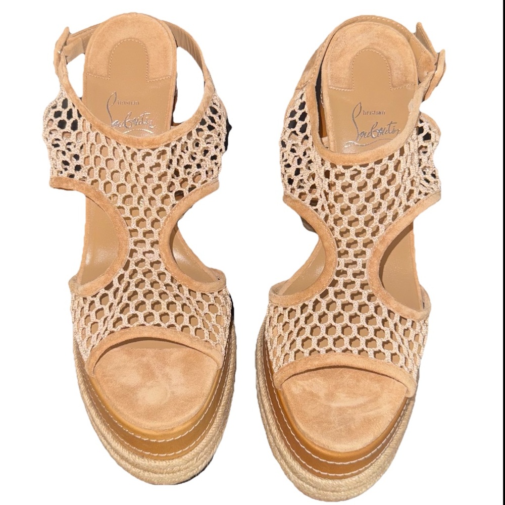 CHRISTIAN LOUBOUTIN💥
Espadrille Platform Crochet Sandal - Picture 5 of 15
